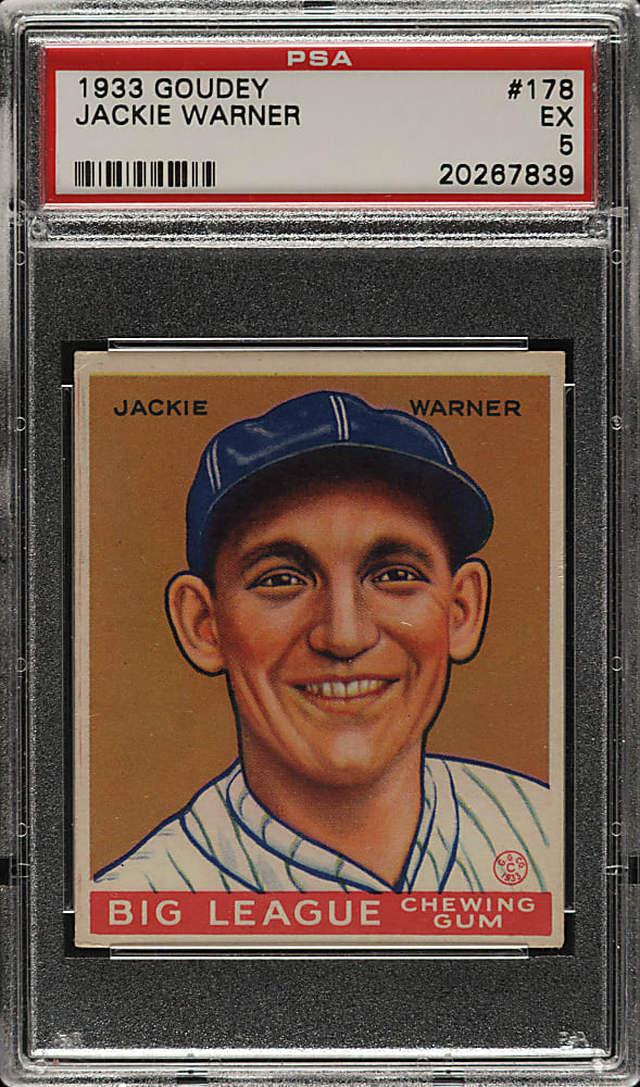 1933 R319 Goudey #178 Jackie Warner PSA EX 5