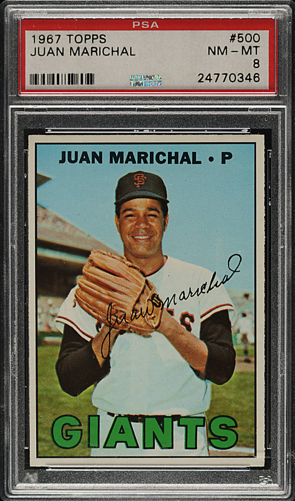 1967 Topps #500 Juan Marichal PSA NM-MT 8