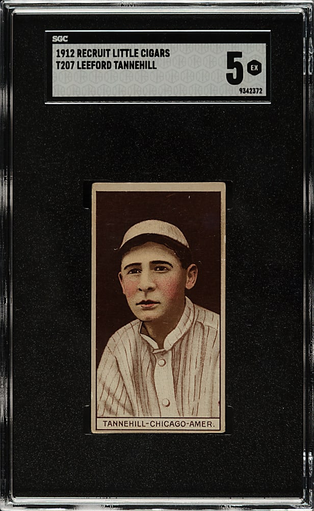 1912 T207 Brown Background Leeford Tannehill SGC EX 5