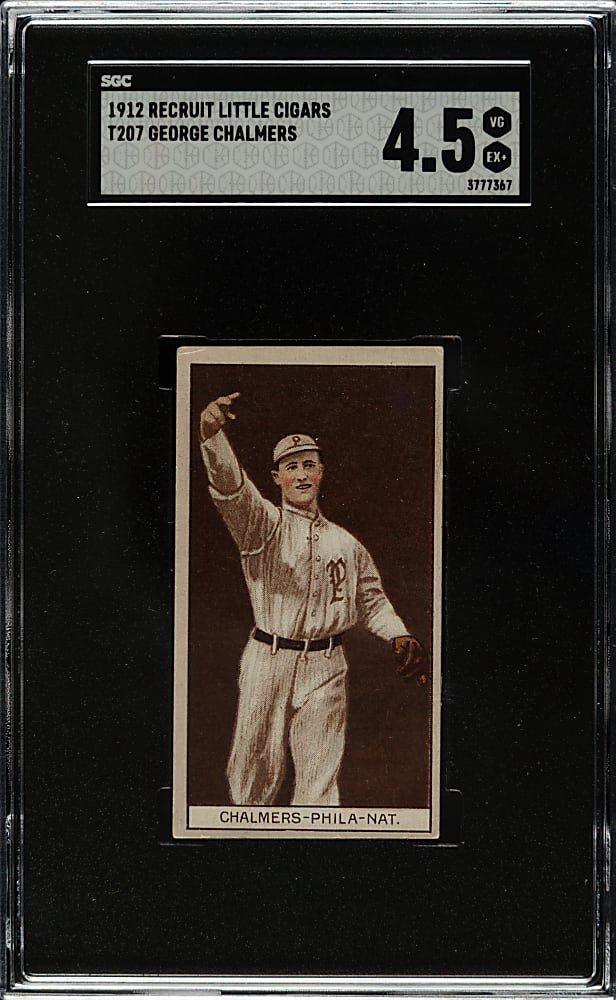 1912 T207 Brown Background George Chalmers SGC VG/EX+ 4.5