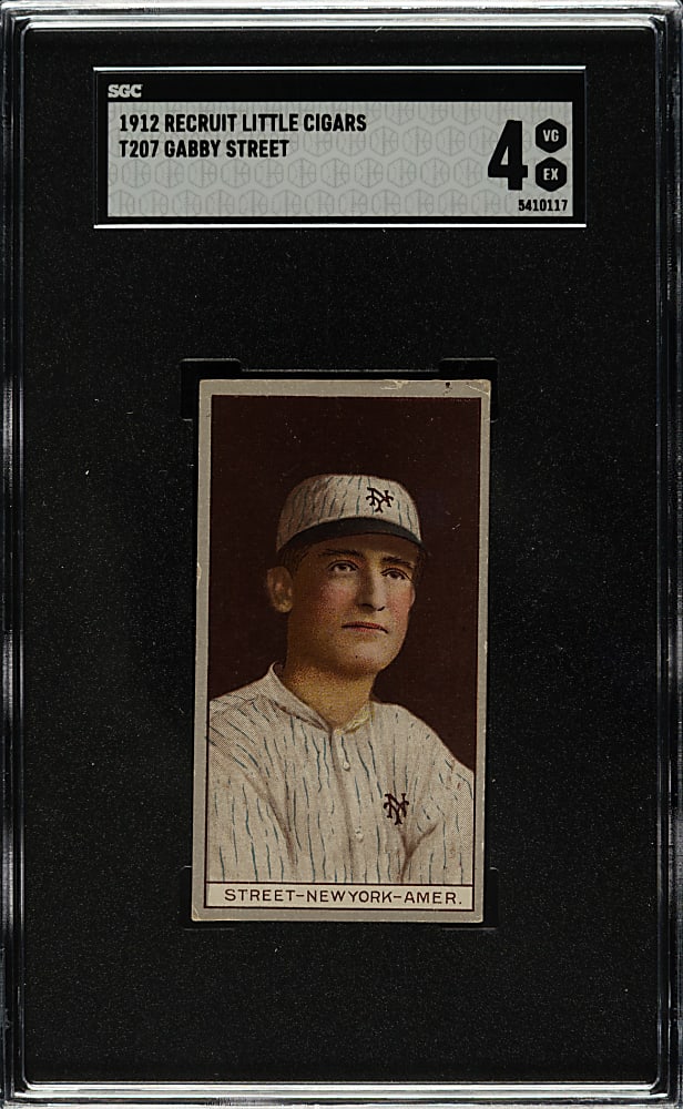 1912 T207 Brown Background Gabby Street SGC VG/EX 4