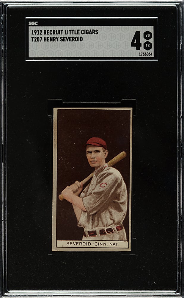 1912 T207 Brown Background Henry Severoid SGC VG/EX 4