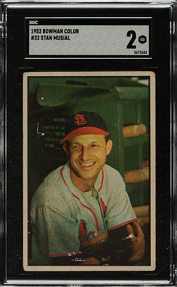 1953 Bowman Color #32 Stan Musial SGC GOOD 2