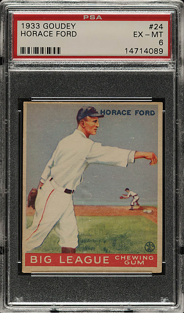 1933 R319 Goudey #24 Horace Ford PSA EX-MT 6