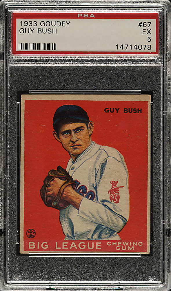 1933 R319 Goudey #67 Guy Bush PSA EX 5