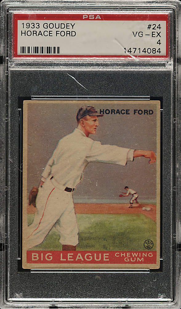 1933 R319 Goudey #24 Horace Ford PSA VG-EX 4