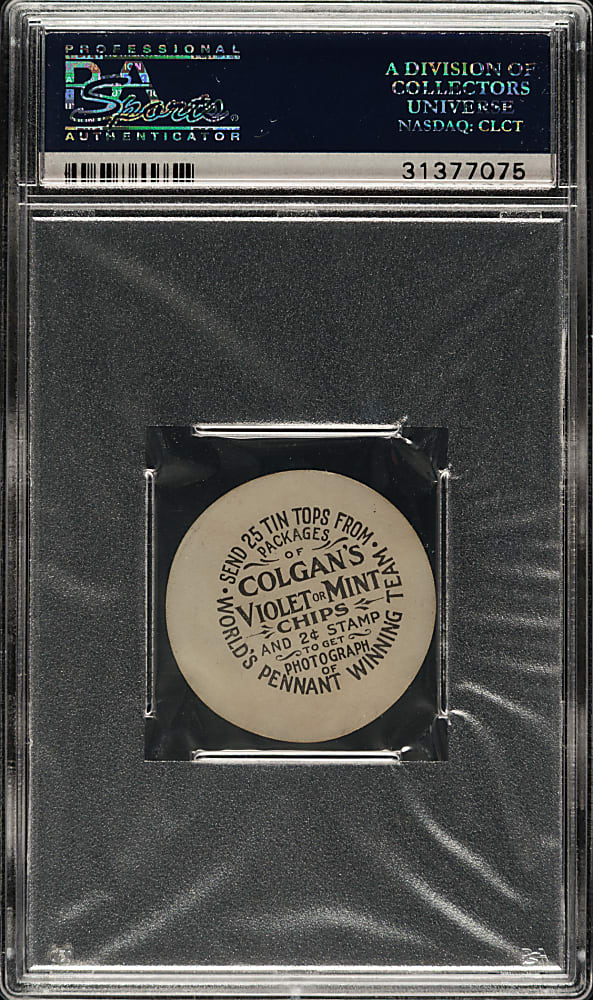 1912-1913 E270-2 Colgan's Chips "Tin Tops" Mike Mitchell PSA EX 5