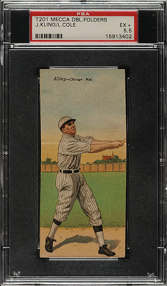 1911 T201 Mecca Double Folder Kling/Cole PSA EX+ 5.5