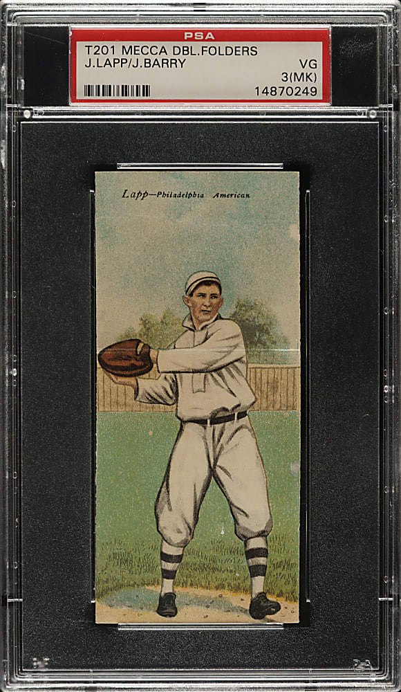 1911 T201 Mecca Double Folder Lapp/Barry PSA VG 3 (MK)