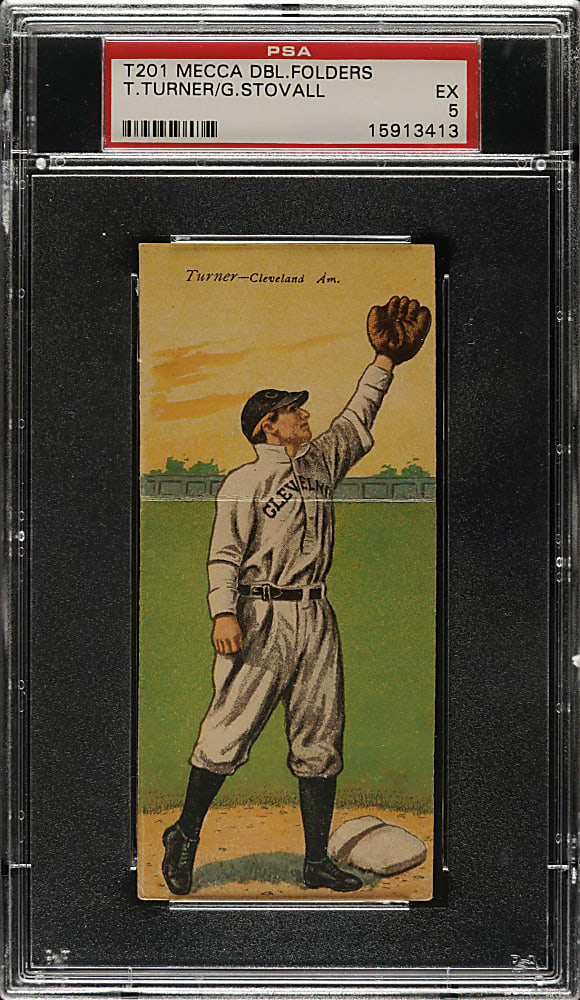 1911 T201 Mecca Double Folder Turner/Stovall PSA EX 5