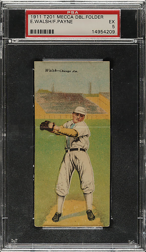 1911 T201 Mecca Double Folder Ed Walsh/Payne PSA EX 5