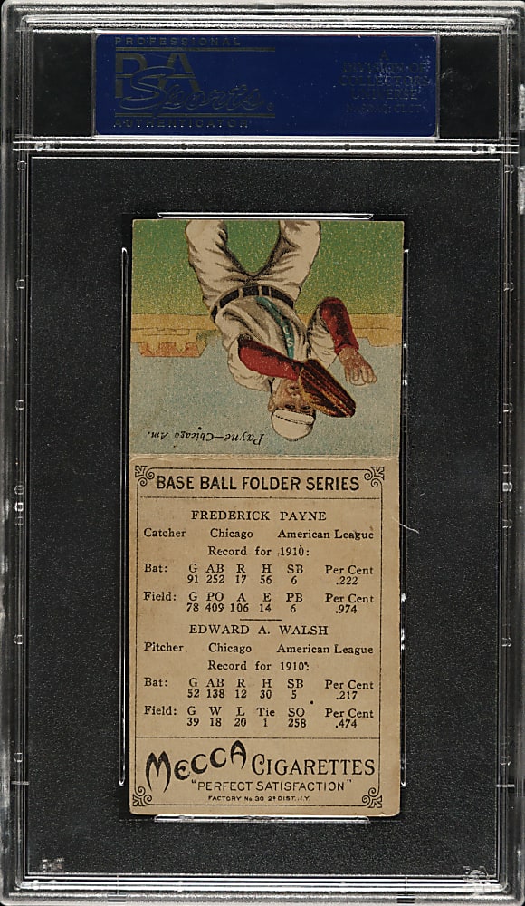1911 T201 Mecca Double Folder Ed Walsh/Payne PSA EX 5