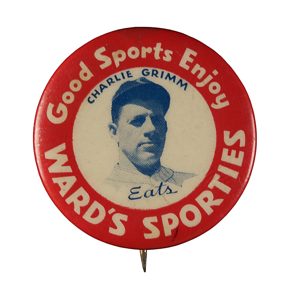 1934 PD9 "Ward's Sporties" Pins Charlie Grimm