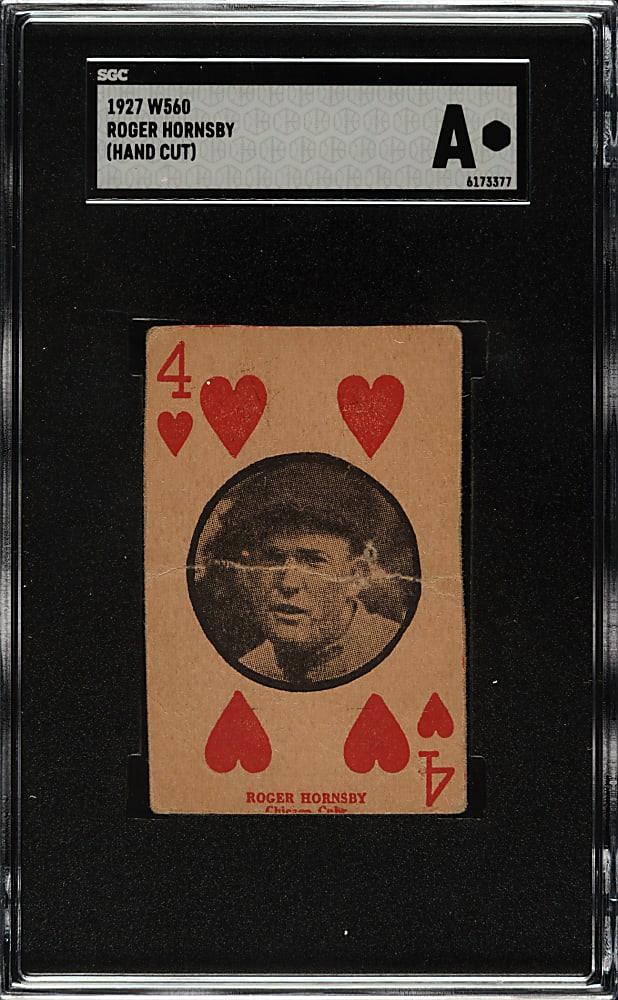 1927 W560 Roger Hornsby SGC Authentic