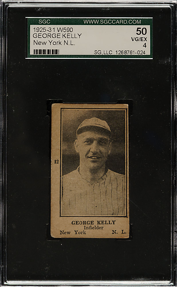 1925-1931 W590 George Kelly New York SGC VG/EX 50