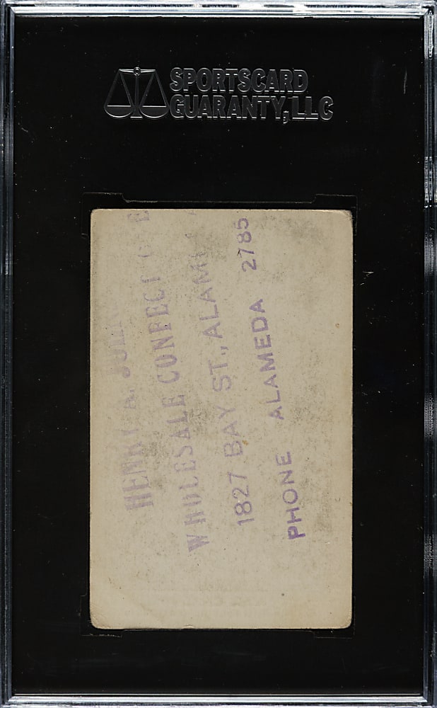 1922 W575-1 Henry Johnson Confectioners Max Carey SGC FAIR 20