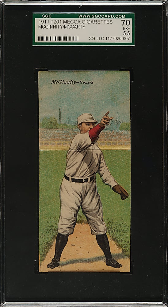 1911 T201 Mecca Double Folder Joe McGinnity/McCarty SGC EX+ 70