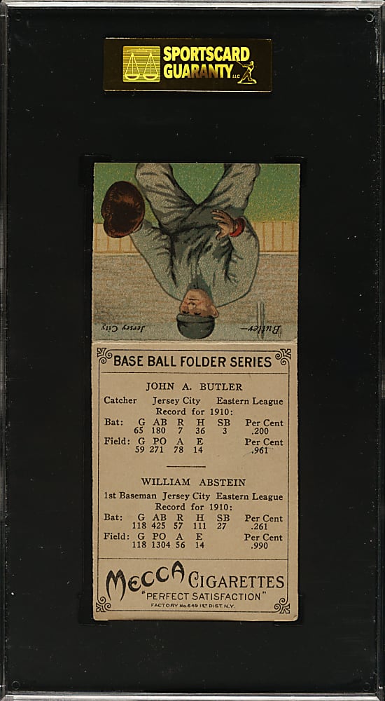 1911 T201 Mecca Double Folders Abstein/Butler SGC EX+ 70