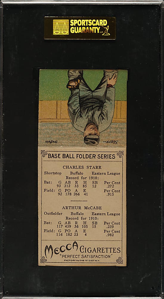 1911 T201 Mecca Double Folder McCabe/Starr SGC EX+ 70