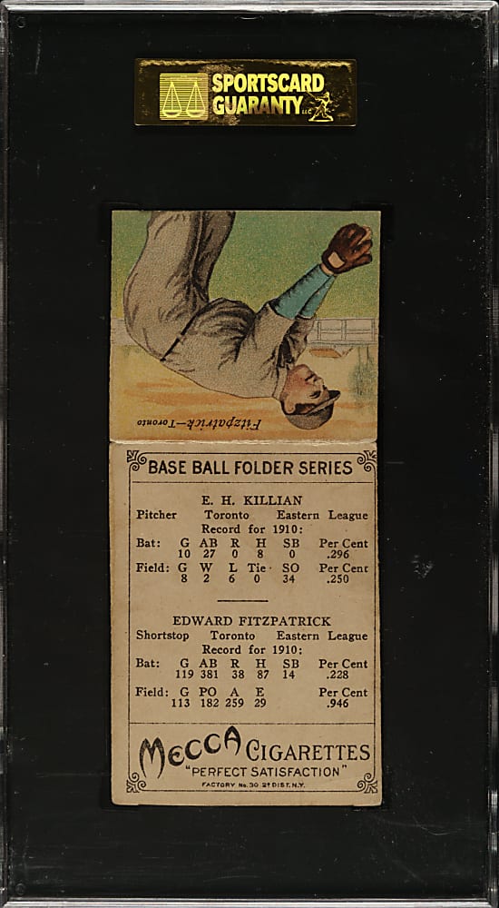 1911 T201 Mecca Double Folder Killian/Fitzpatrick SGC VG/EX 50
