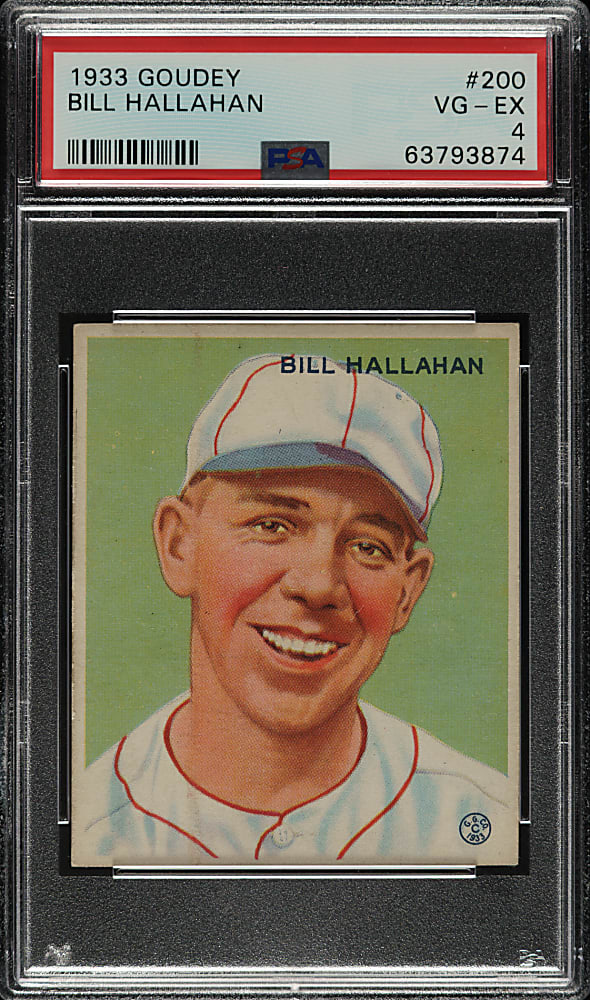 1933 R319 Goudey #200 Bill Hallahan PSA VG-EX 4