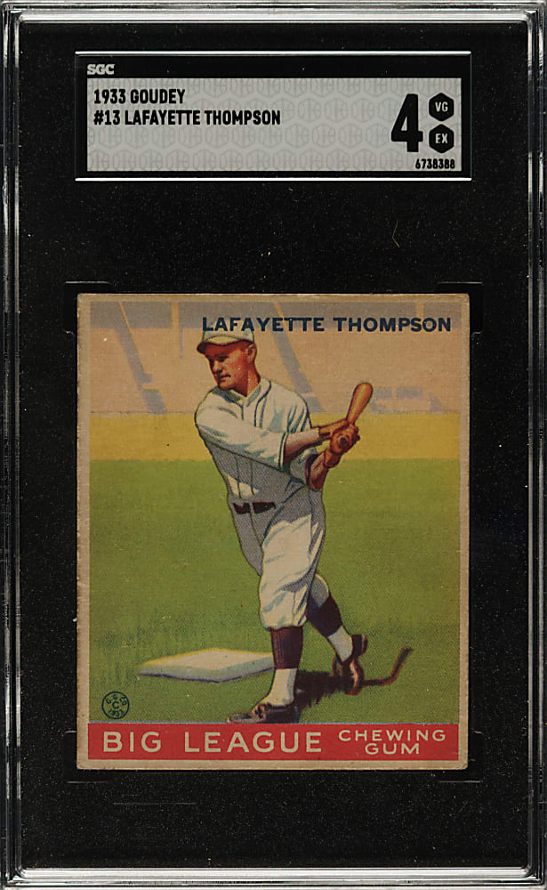 1933 R319 Goudey #13 Lafayette Thompson SGC VG/EX 4