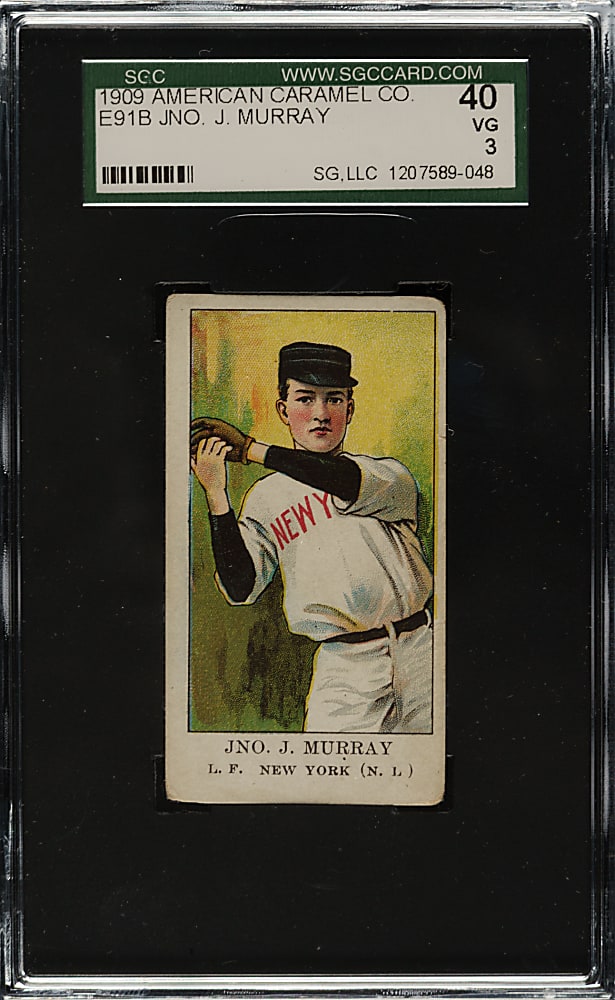 1909-1911 E91B American Caramel Jno. J. Murray SGC VG 40