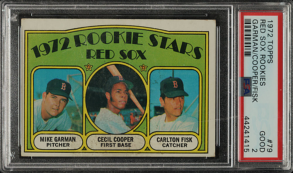 1972 Topps #79 Carlton Fisk Rookie PSA GOOD 2