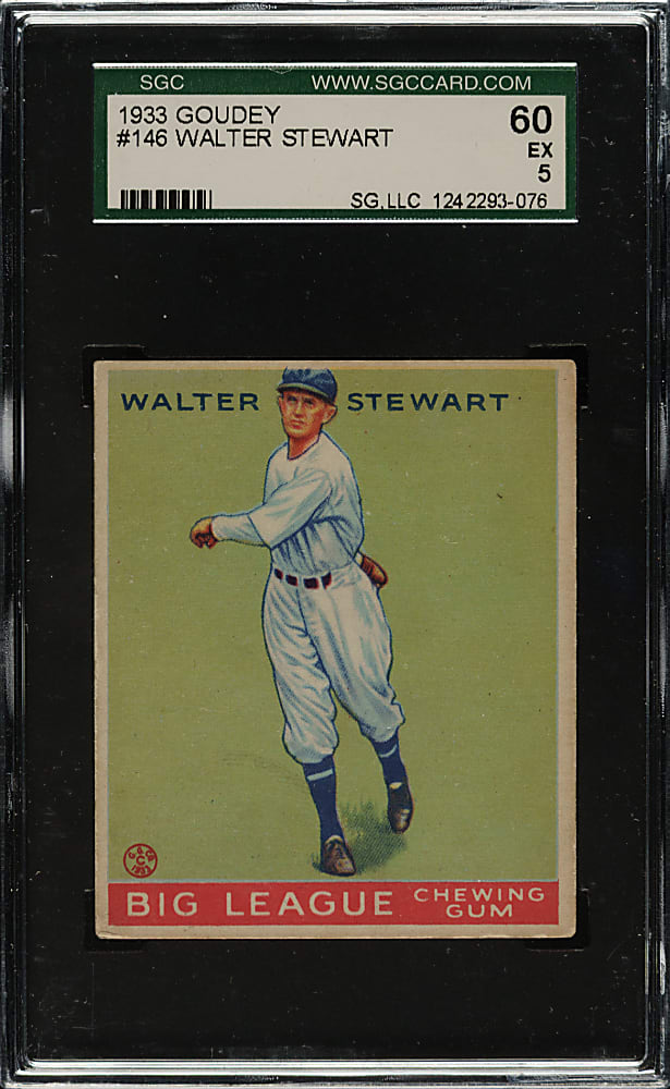 1933 R319 Goudey #146 Walter Stewart SGC EX 60