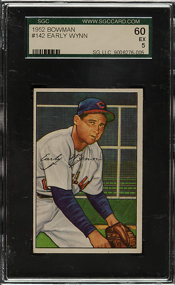 1952 Bowman #142 Early Wynn SGC EX 60