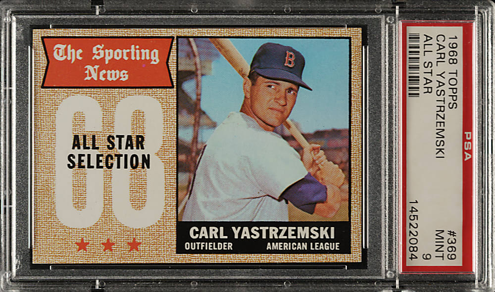 1968 Topps #369 Carl Yastrzemski All-Star PSA MINT 9