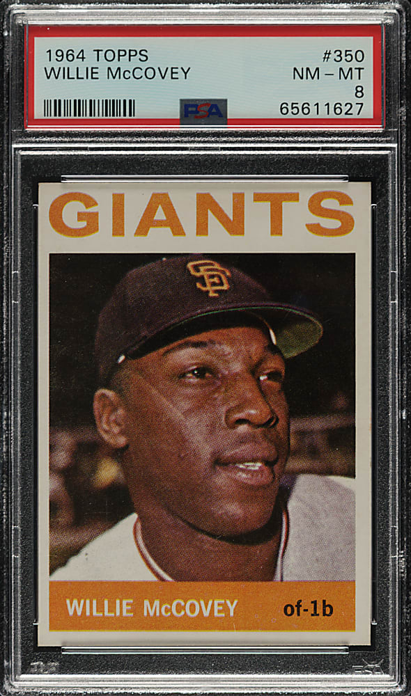 1964 Topps #350 Willie McCovey PSA NM-MT 8
