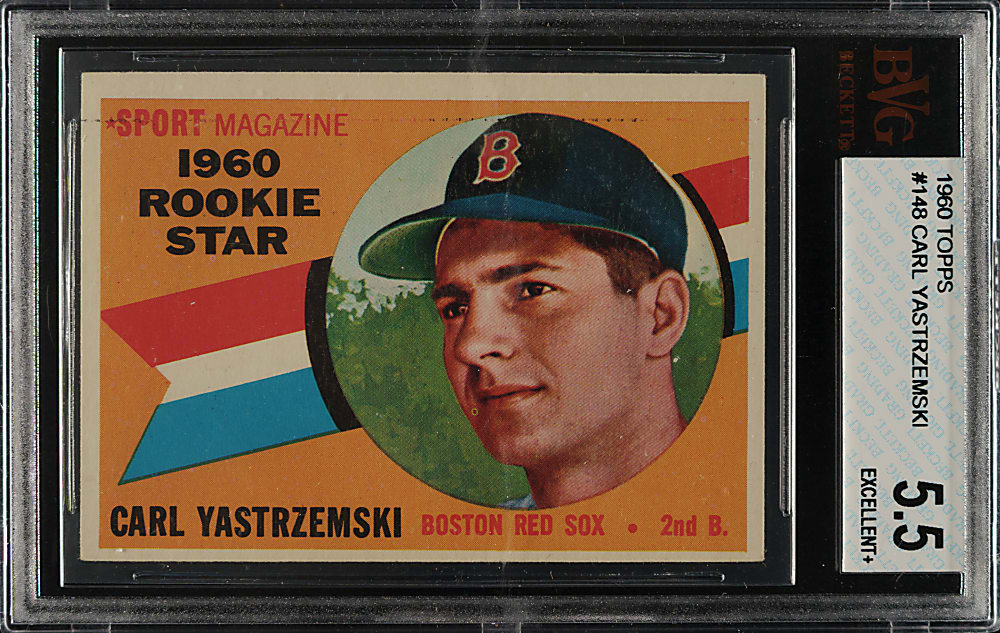 1960 Topps #148 Carl Yastrzemski Rookie BVG EX+ 5.5