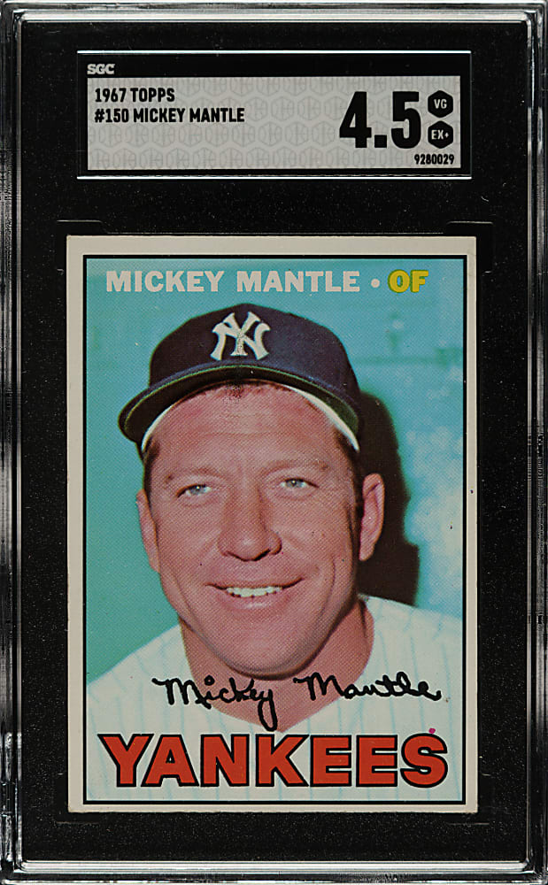 1967 Topps #150 Mickey Mantle SGC VG/EX+ 4.5