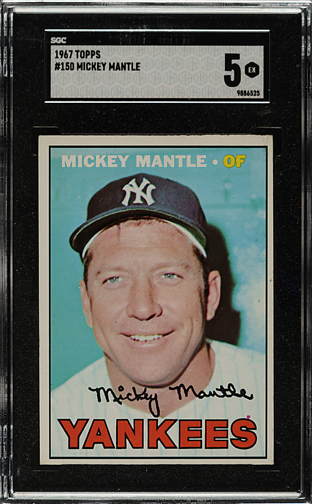 1967 Topps #150 Mickey Mantle SGC VEX 5
