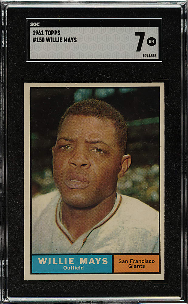 1961 Topps #150 Willie Mays SGC NM 7