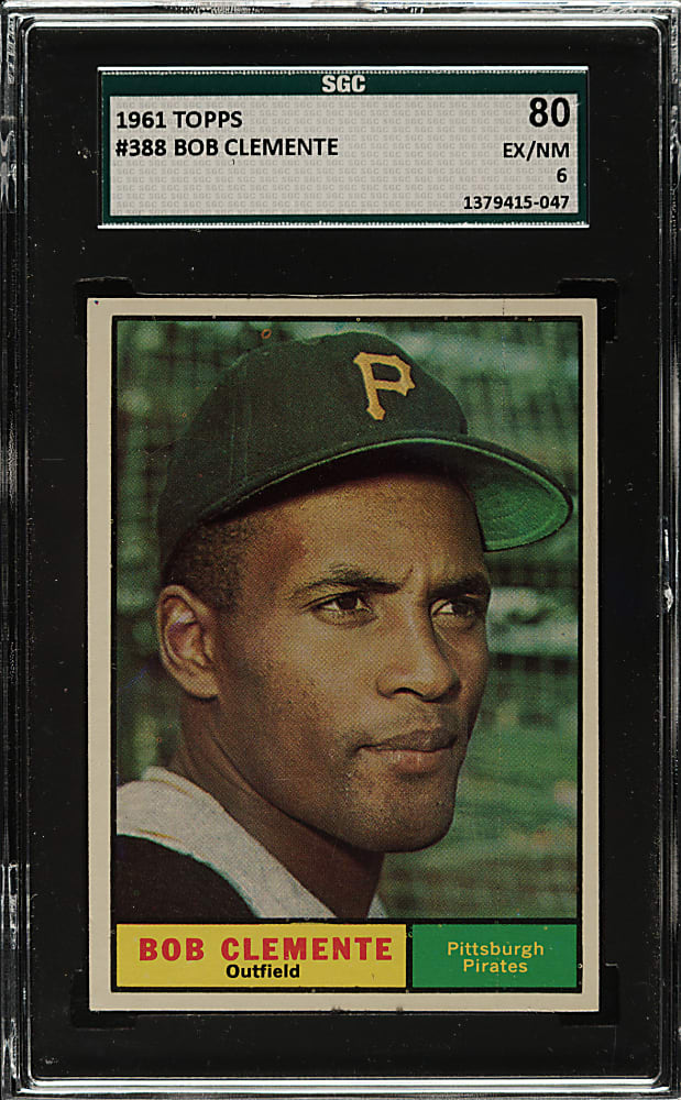 1961 Topps #388 Roberto Clemente SGC EX/NM 80
