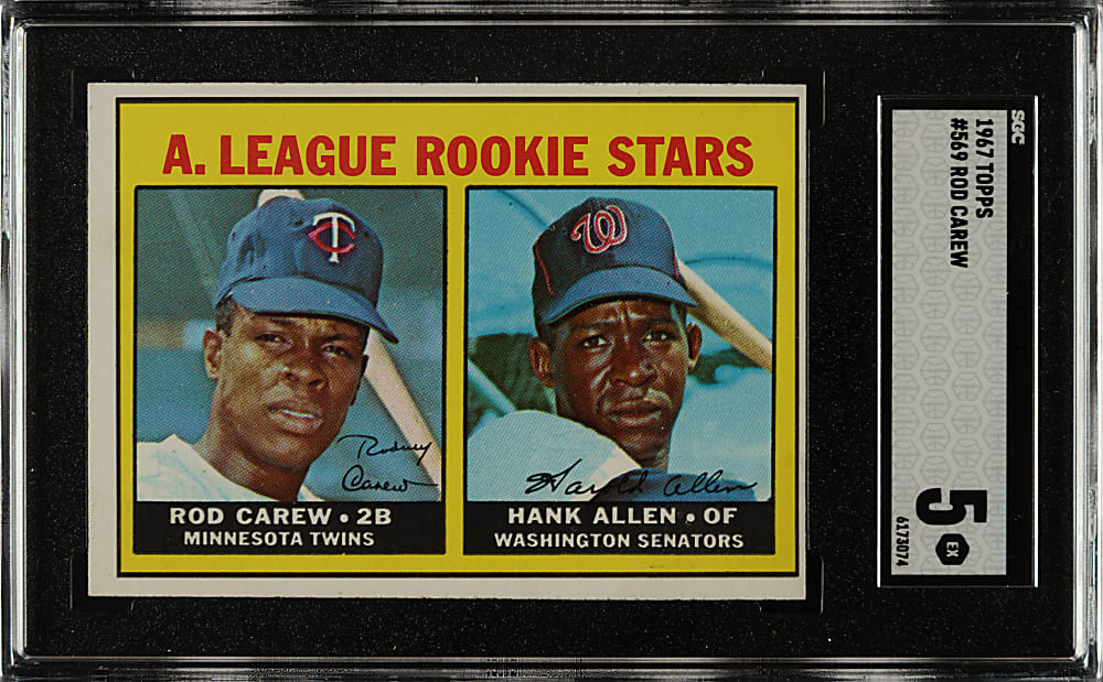 1967 Topps #569 Rod Carew Rookie SGC EX 5