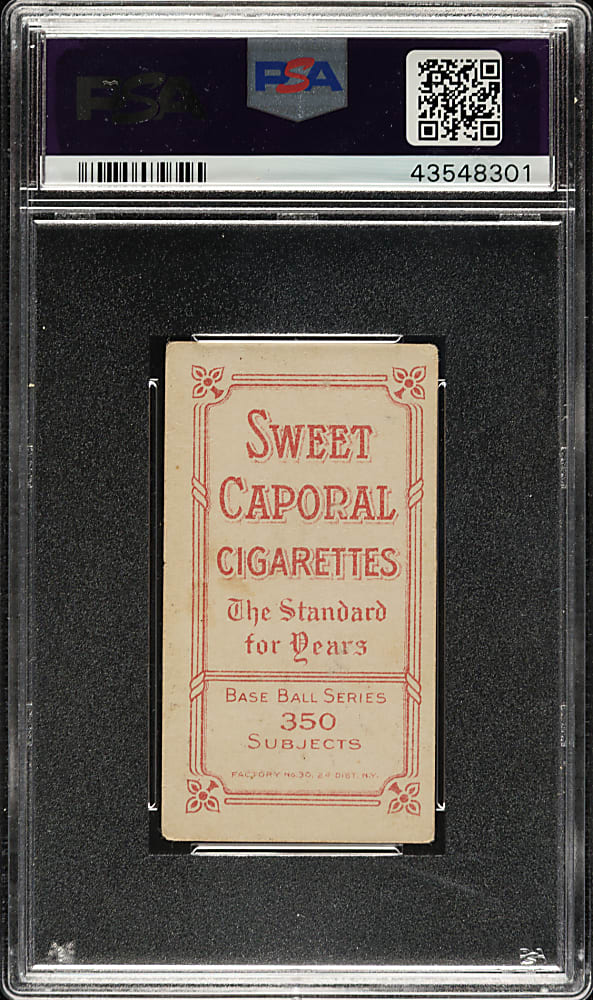 1909-1911 T206 White Border Fred Parent PSA VG-EX 4