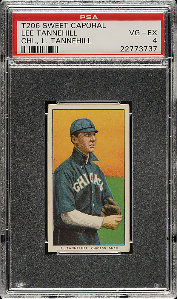 1909-1911 T206 White Border Lee Tannehill (L. Tannehill on Front) PSA VG-EX 4