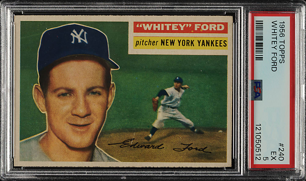 1956 Topps #240 Whitey Ford PSA EX 5