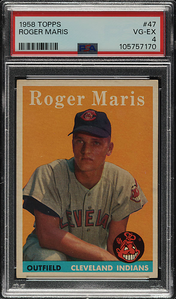 1958 Topps #47 Roger Maris Rookie PSA VG-EX 4