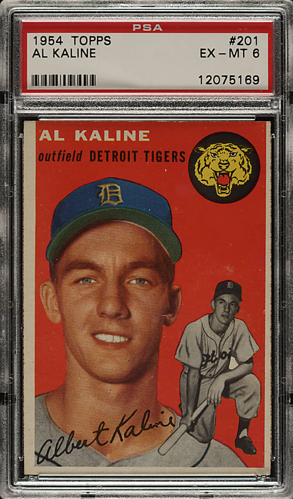 1954 Topps #201 Al Kaline Rookie PSA EX-MT 6