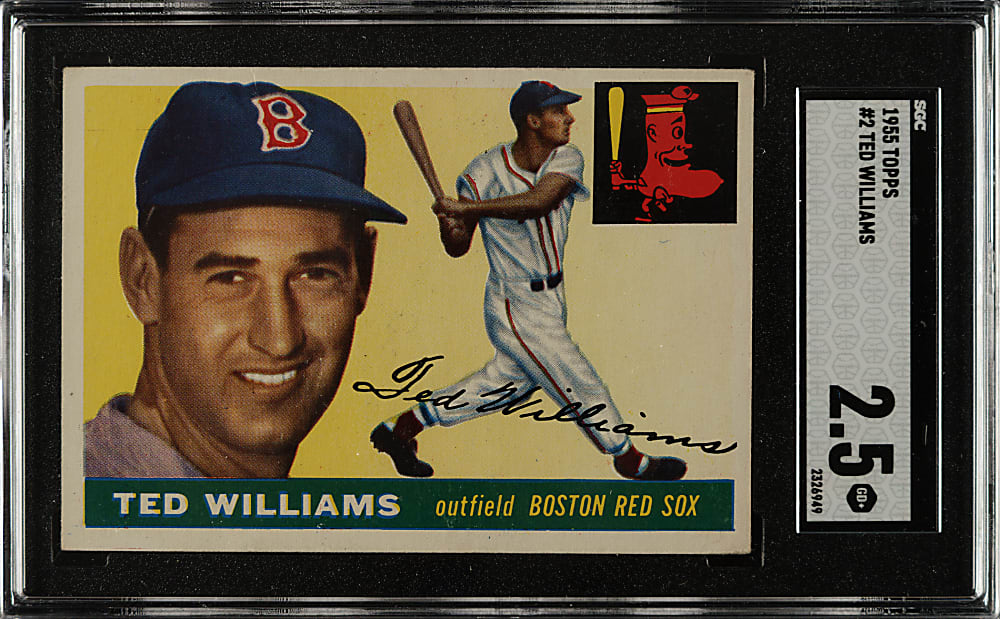 1955 Topps #2 Ted Williams SGC GOOD+ 2.5