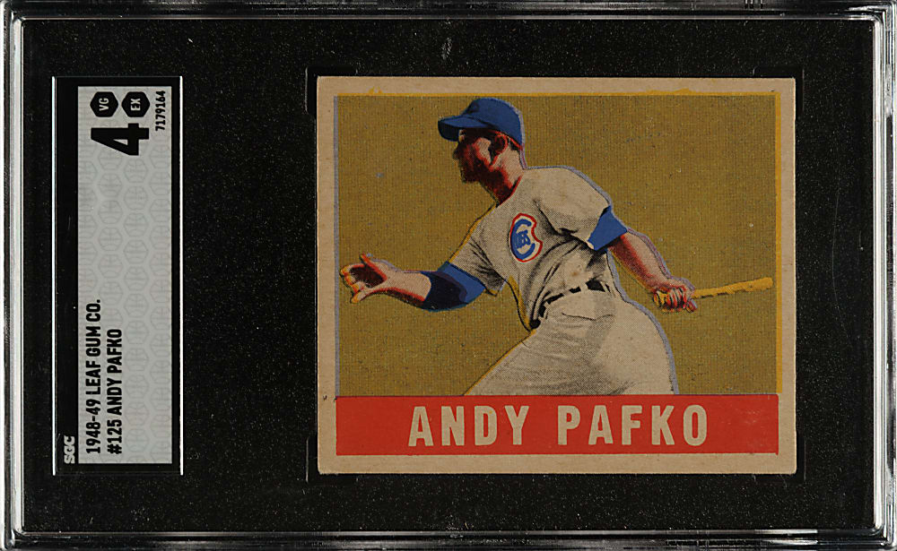 1948-1949 Leaf #125 Andy Pafko Rookie SGC VG/EX 4