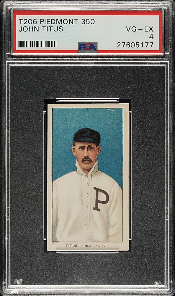 1909-1911 T206 White Border John Titus PSA VG-EX 4