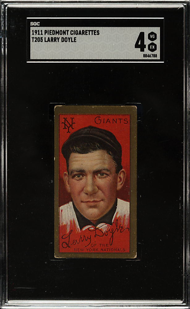 1911 T205 Gold Border Larry Doyle SGC VG/EX 4
