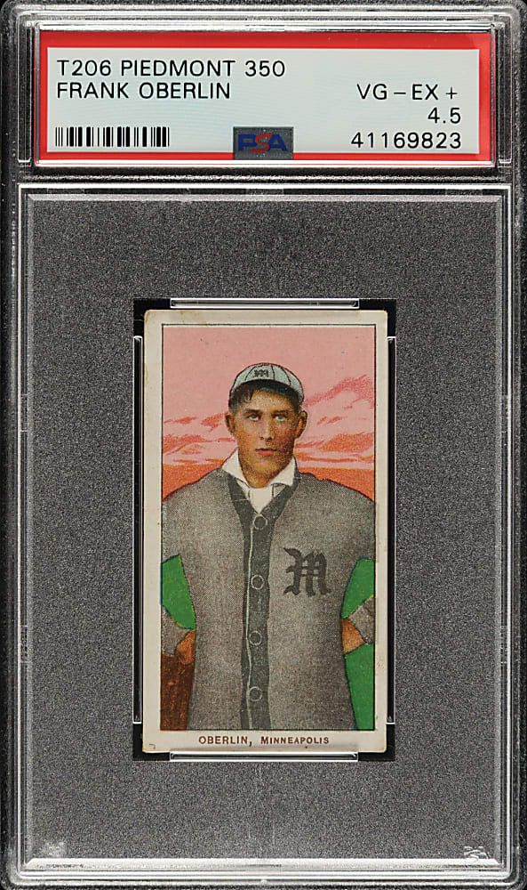 1909-1911 T206 White Border Frank Oberlin PSA VG-EX+ 4.5
