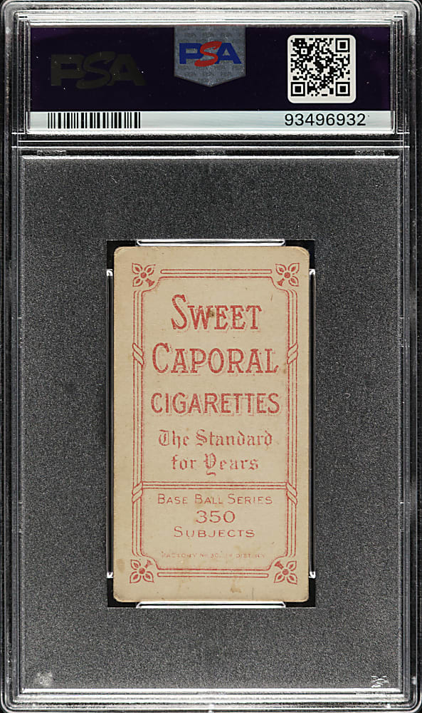 1909-1911 T206 White Border Jimmy Sheckard No Glove Showing PSA VG 3