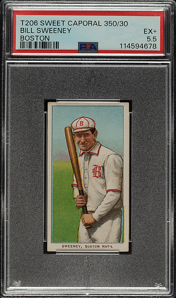 1909-1911 T206 White Border Bill Sweeney PSA EX+ 5.5